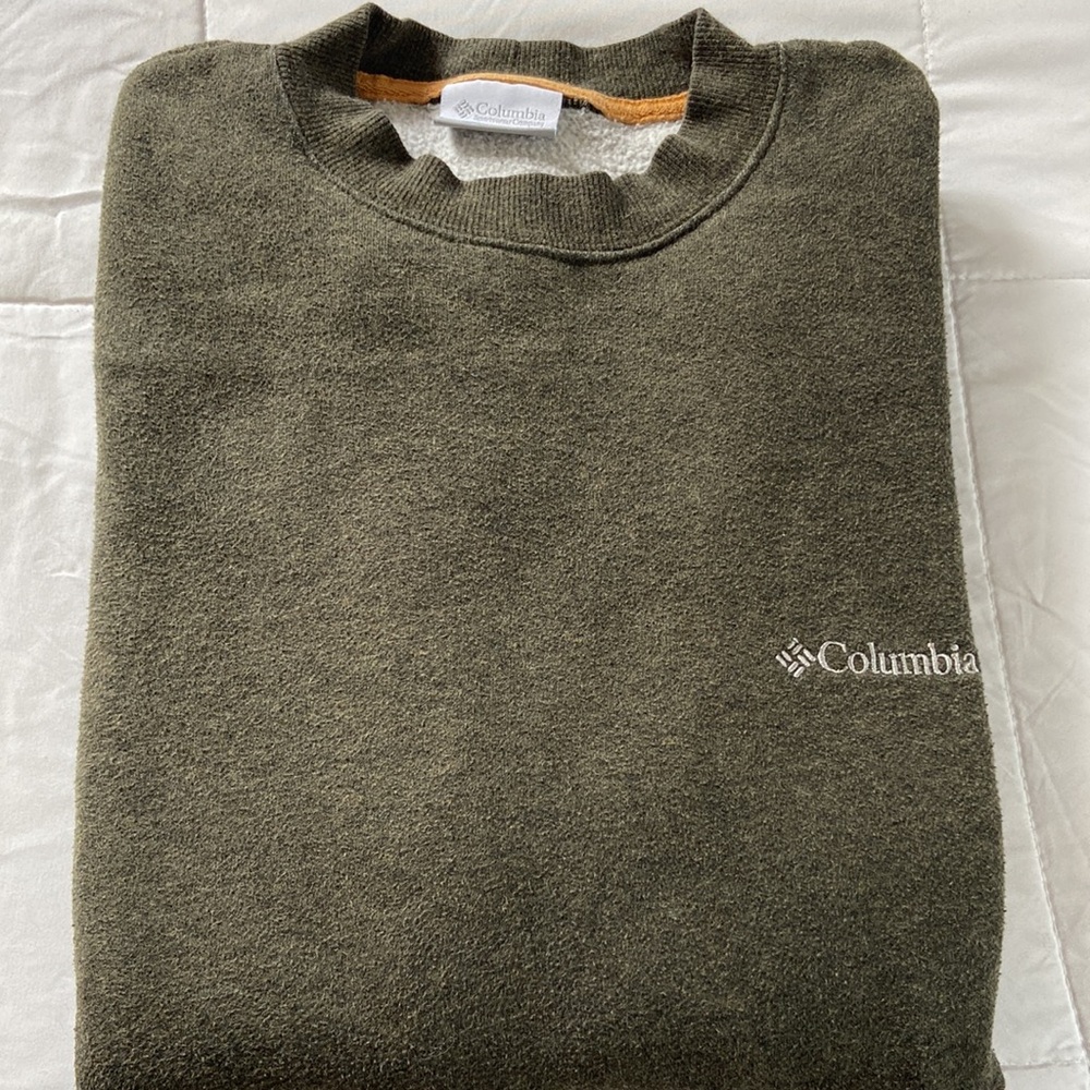 Army Green Columbia Sweatshirt